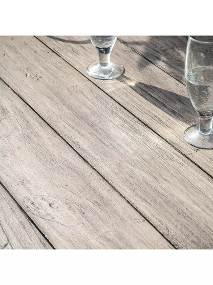 Gallery Direct Taranto 8-Seater Rectangular Acacia Wood Garden Dining Table, Grey