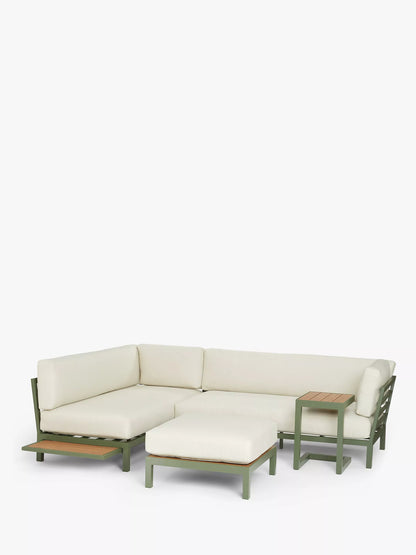 John Lewis Platform Modular 4-Seater Garden Lounging Set Blue