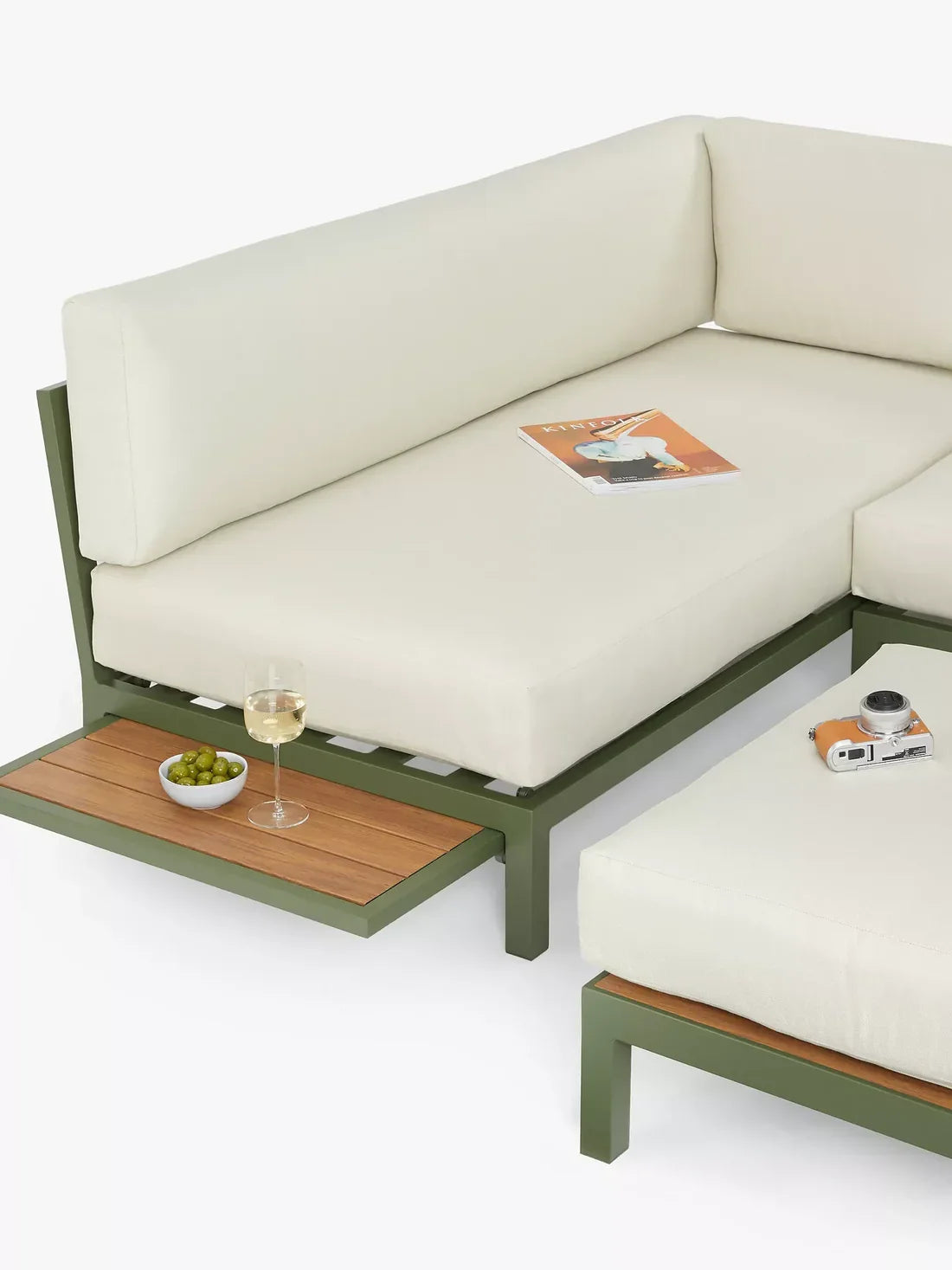 John Lewis Platform Modular 4-Seater Garden Lounging Set Blue