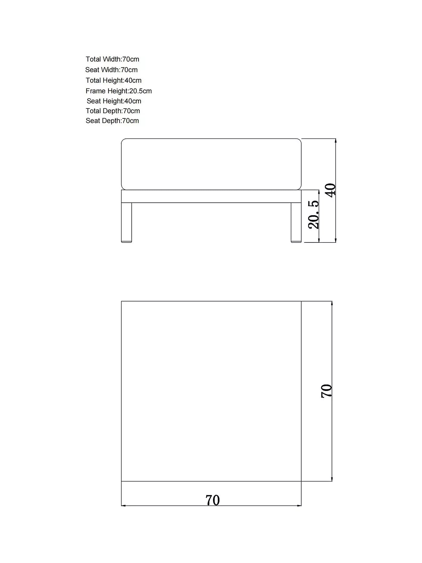 John Lewis Platform Modular 4-Seater Garden Lounging Set, Green