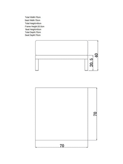 John Lewis Platform Modular 4-Seater Garden Lounging Set, Green