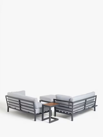 John Lewis Platform Modular 4-Seater Garden Lounging Set Grey