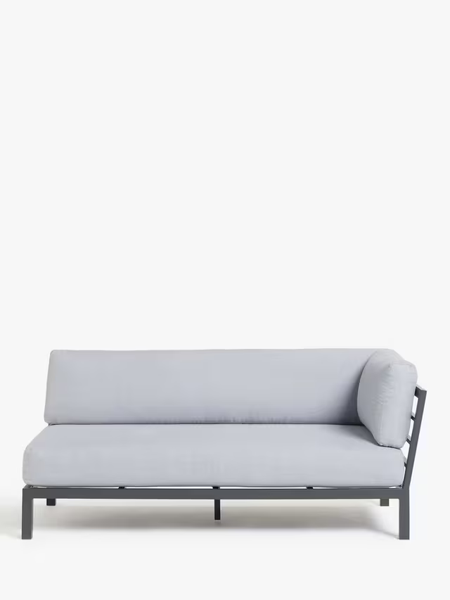 John Lewis Platform Modular 4-Seater Garden Lounging Set Grey