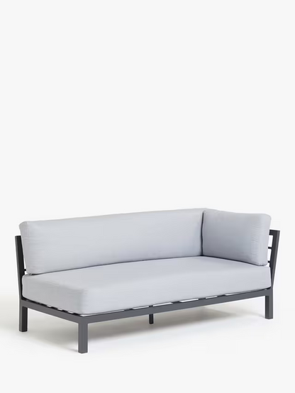 John Lewis Platform Modular 4-Seater Garden Lounging Set Grey