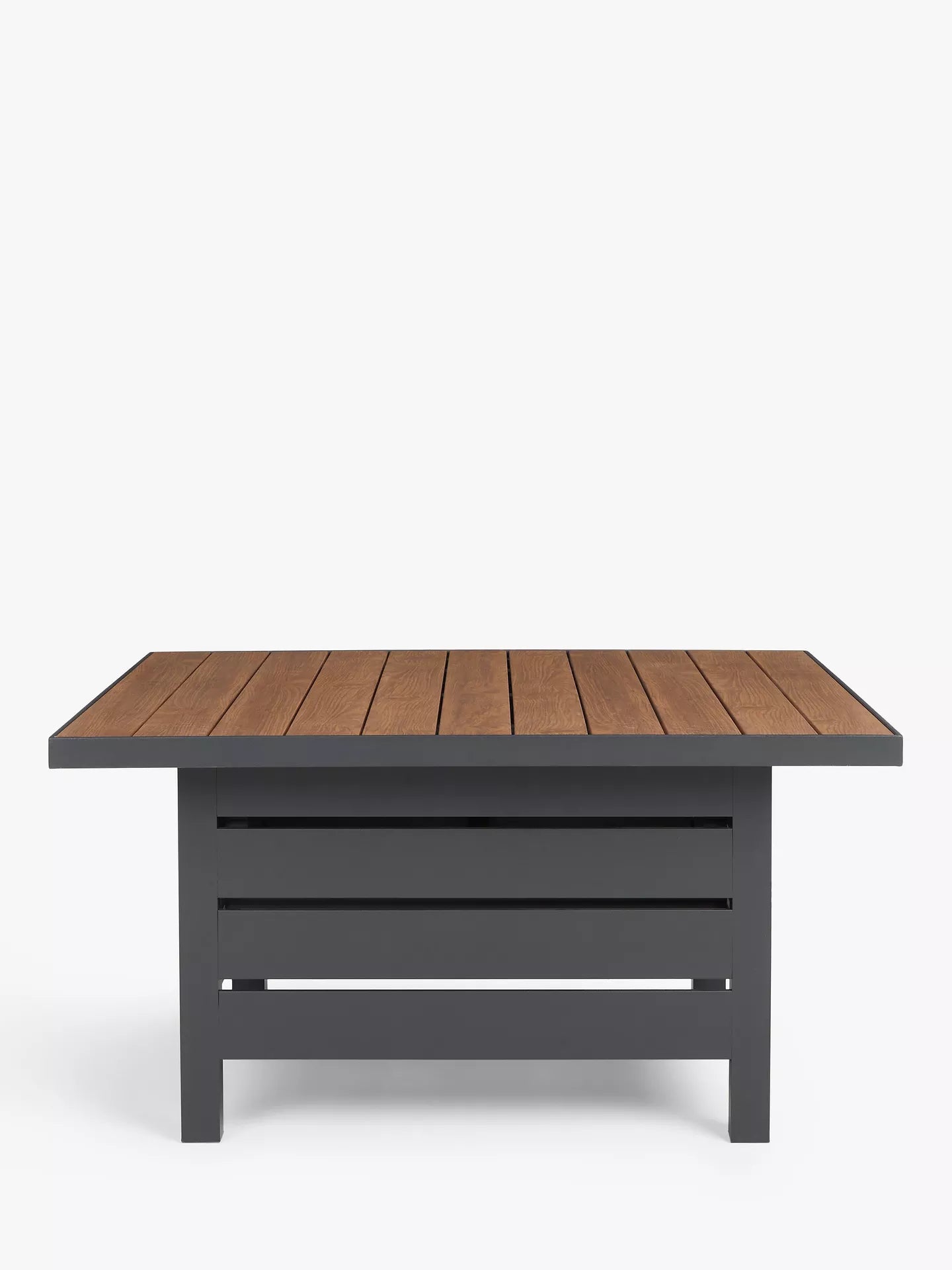 John Lewis Platform 8-Seater Corner Garden Dining/Lounge Set with Height-Adjustable Table, Grey