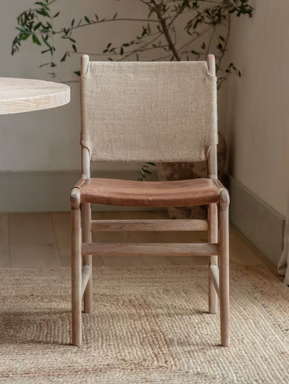 nkuku Nayan Dining Chair, Tan