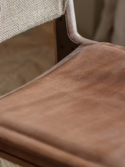 nkuku Nayan Dining Chair, Tan