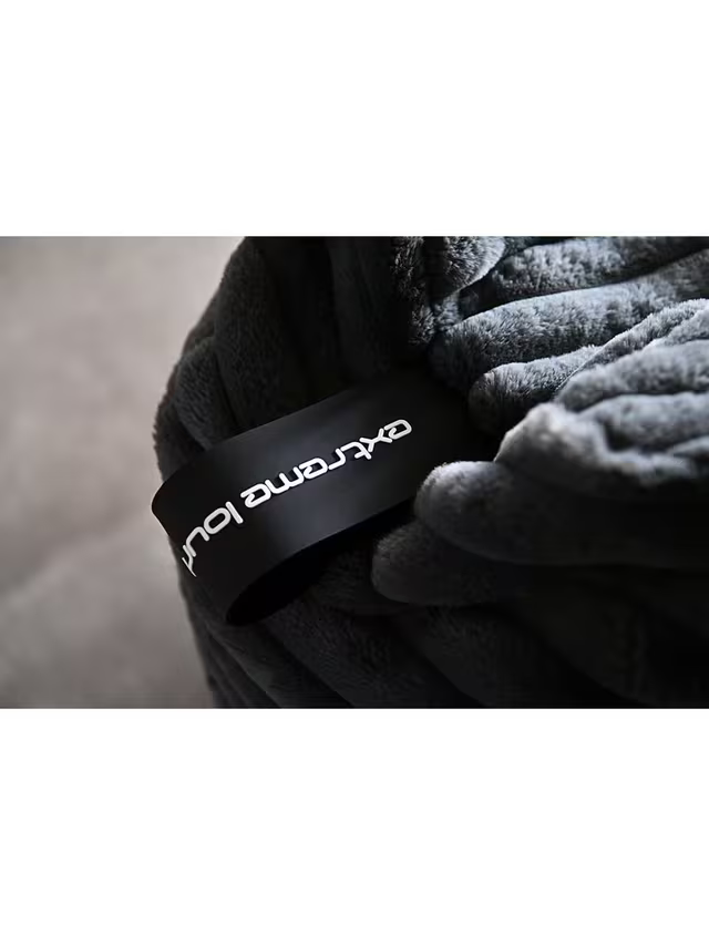 Extreme Lounging Cord Beanbag Chair, Grey