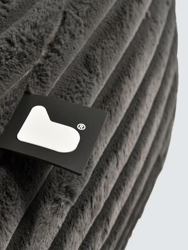 Extreme Lounging Cord Beanbag Chair, Grey