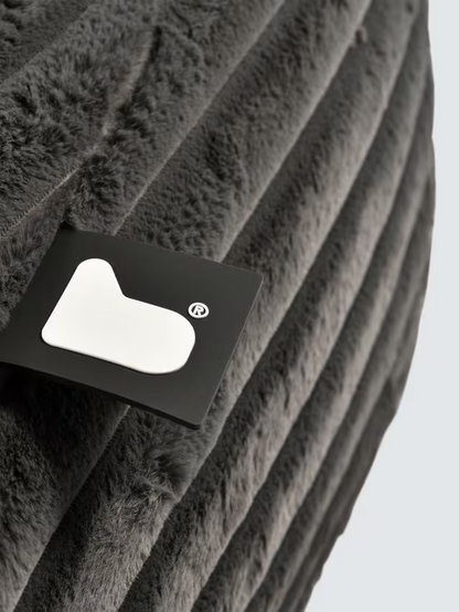 Extreme Lounging Cord Beanbag Chair, Grey