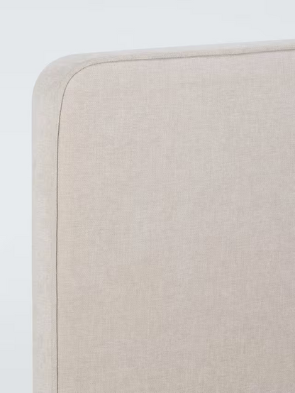 John Lewis Clyde Upholstered Bed Frame, Double, Brushed Weave Beige