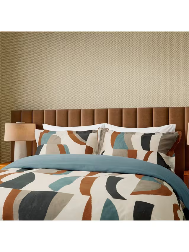 Harlequin Torillo Super King Duvet Cover, Black Earth/Cornflower/Walnut