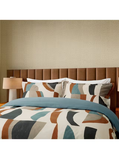 Harlequin Torillo Super King Duvet Cover, Black Earth/Cornflower/Walnut