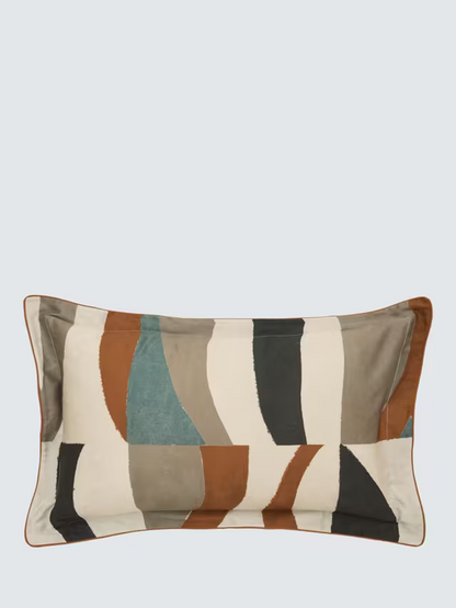 Harlequin Torillo Super King Duvet Cover, Black Earth/Cornflower/Walnut