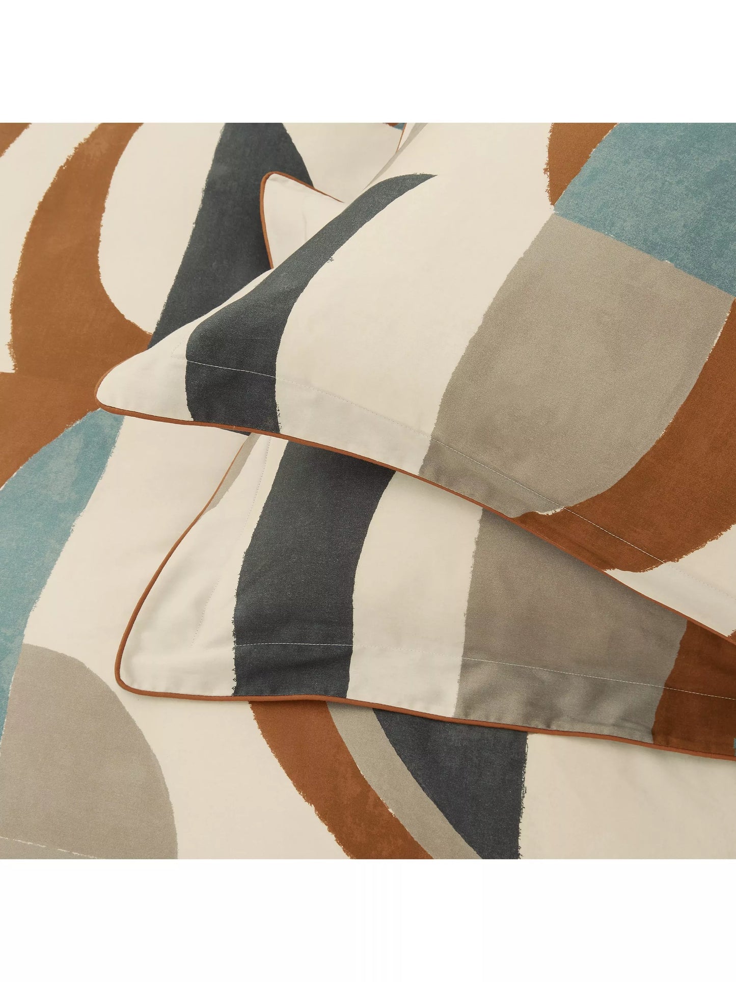 Harlequin Torillo King Duvet Cover, Black Earth/Cornflower/Walnut