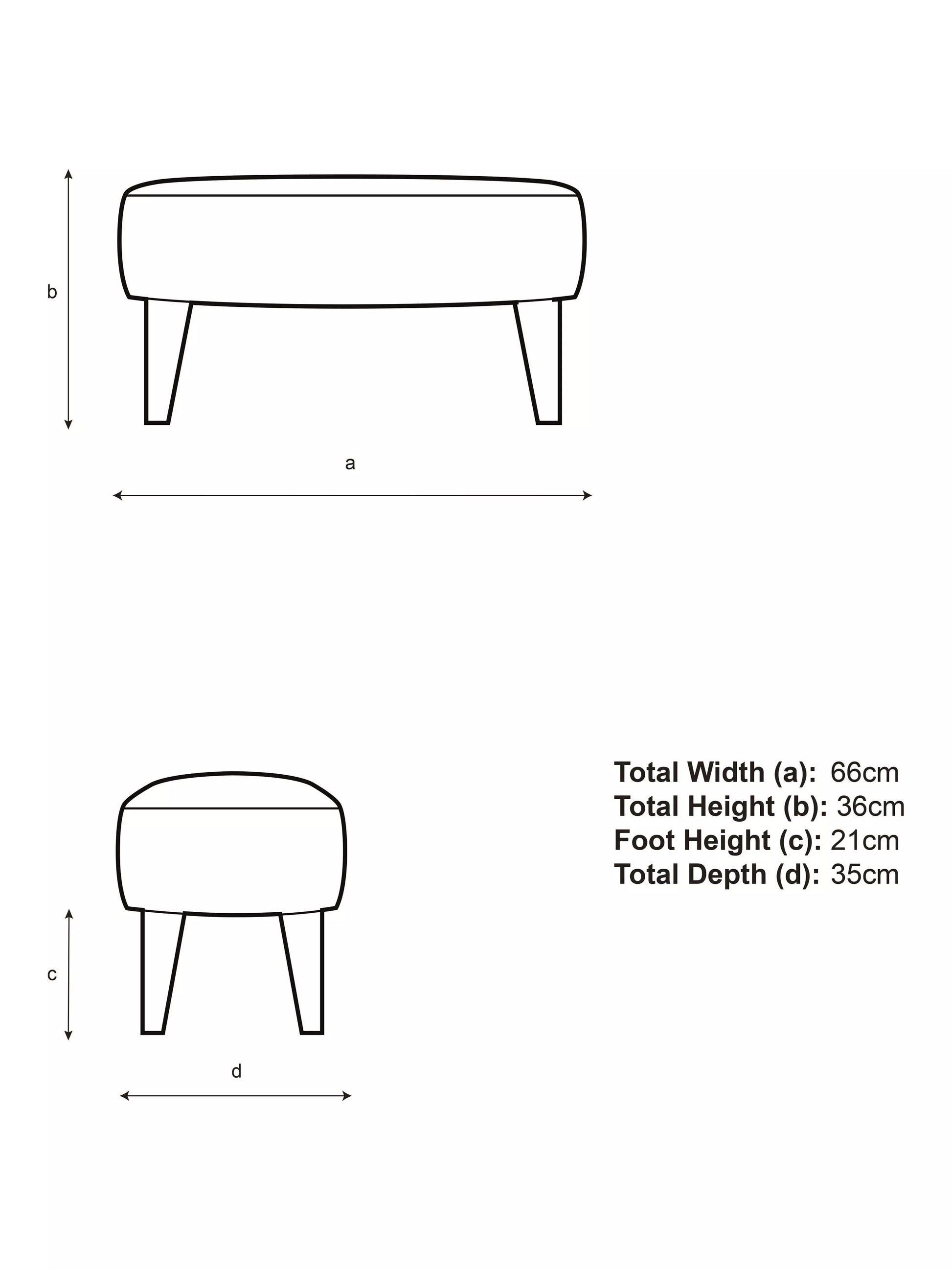 John Lewis Bergen II Footstool Easy Clean Eco Velvet Natural