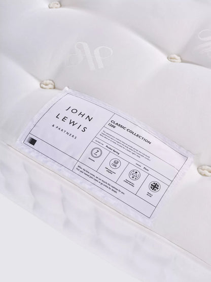 John Lewis Classic Collection 1200 Pocket Spring Mattress, Firm Tension, King Size