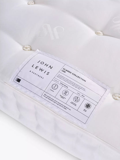 John Lewis Classic 1200 Pocket Spring Mattress, Firm Tension, King Size