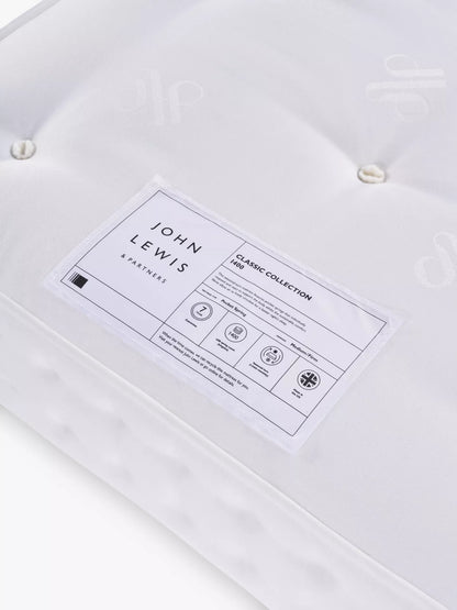 John Lewis Classic Collection 1400 Pocket Spring Mattress, Medium/Firm Tension, Single