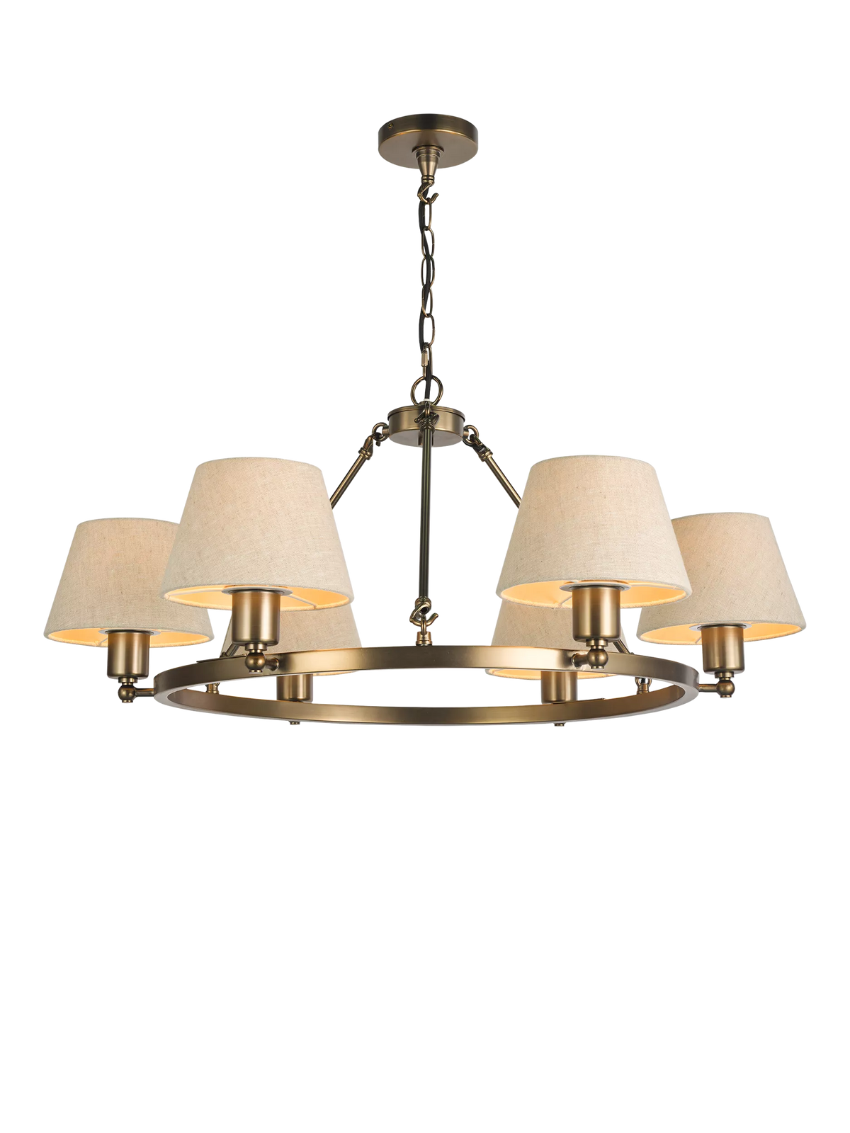 John Lewis Industrial Hoop Pendant 6 Light