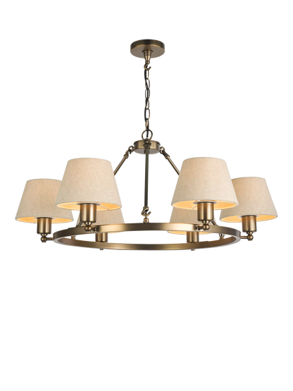 John Lewis Industrial Hoop Pendant 6 Light
