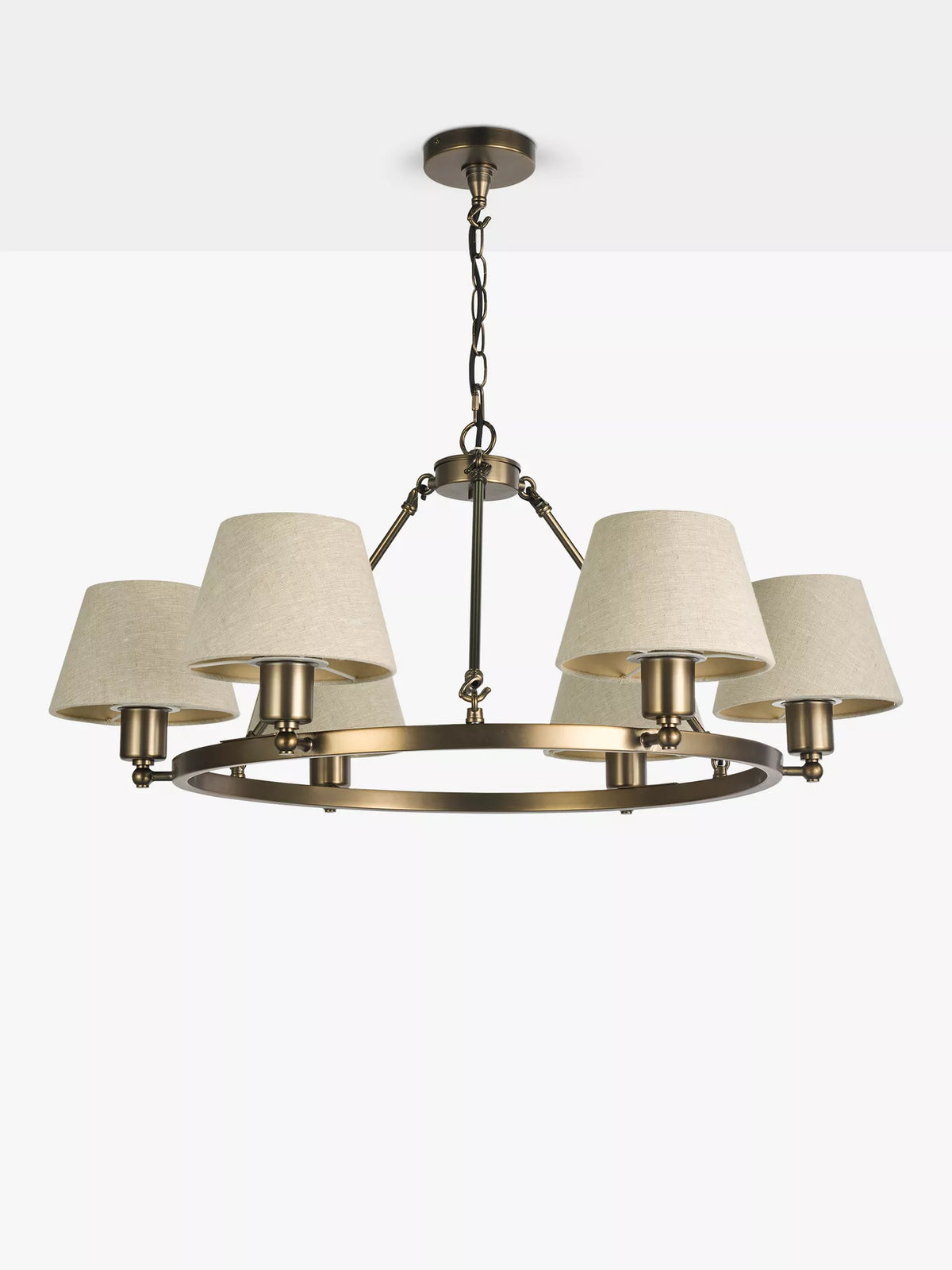 John Lewis Industrial Hoop Pendant 6 Light