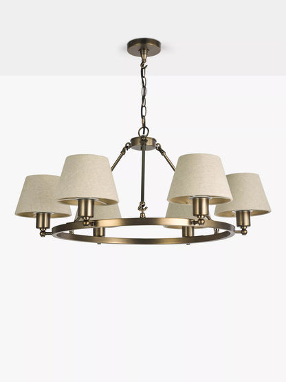 John Lewis Industrial Hoop Pendant 6 Light