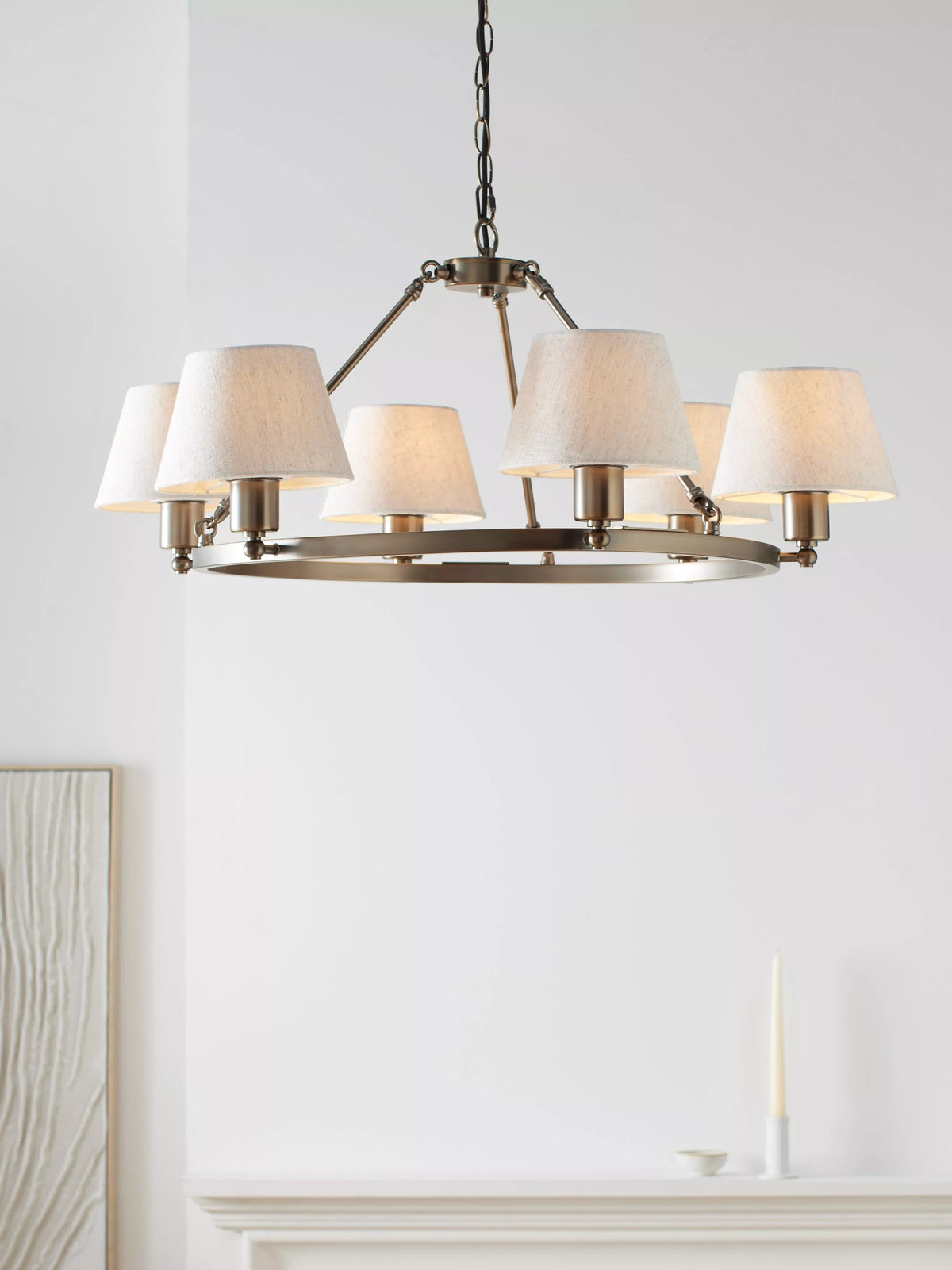 John Lewis Industrial Hoop Pendant 6 Light