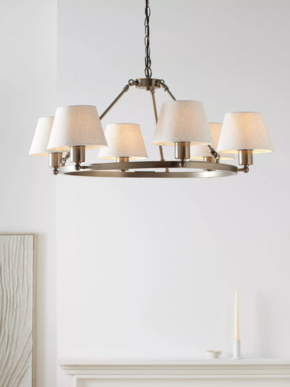 John Lewis Industrial Hoop Pendant 6 Light