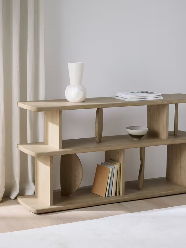 John Lewis Aura Console/Shelf Unit, Oak