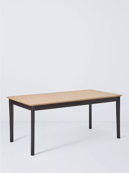 John Lewis Stanton Extending Dining Table, Oak/Black