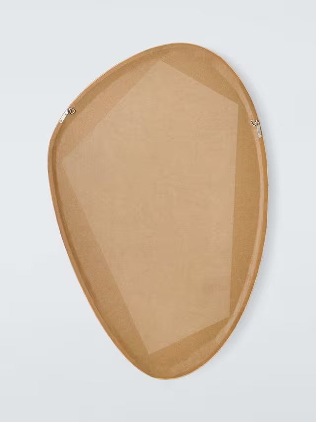 John Lewis Abstract Slim Frame Wall Mirror, 90 x 60cm, FSC-Certified (Oak Wood), Natural