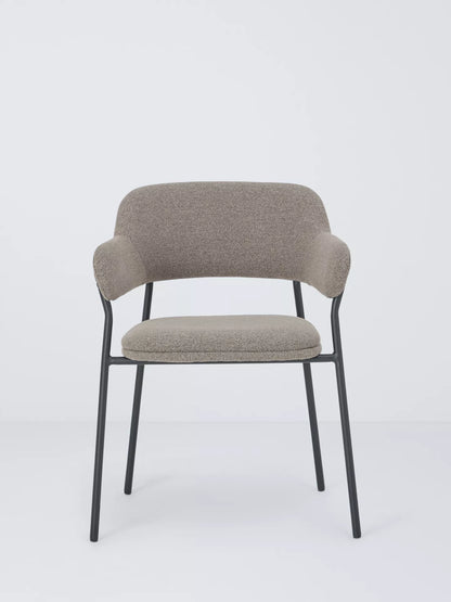 John Lewis Wise Dining Armchair, Set of 2, Taupe