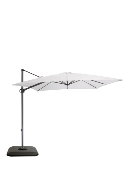 John Lewis Freestanding Adjustable Parasol & Base, 2.5m, Oyster