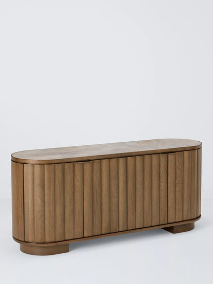 John Lewis Sculpt Sideboard, Dark Stain Ceramic