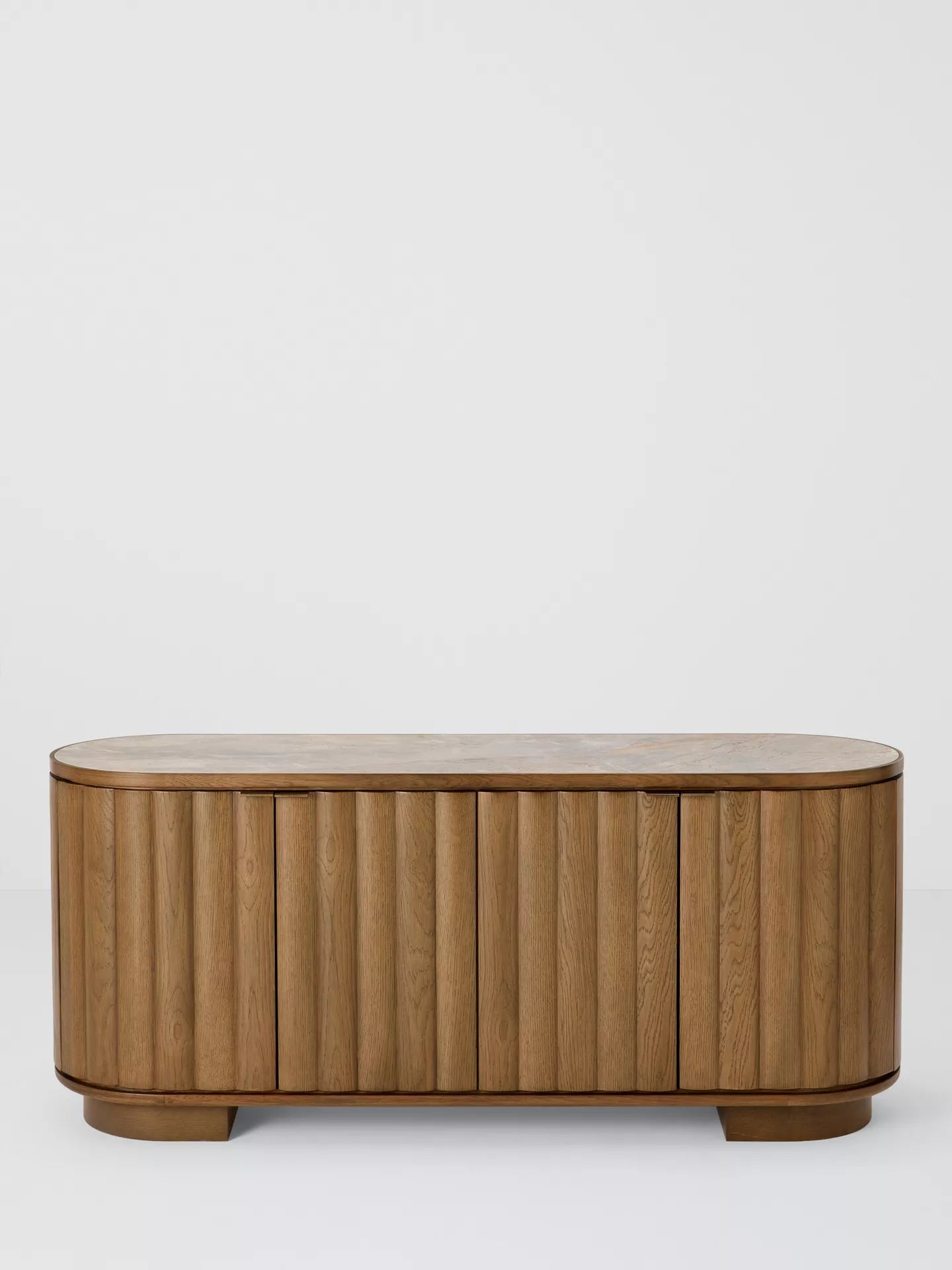 John Lewis Sculpt Sideboard, Dark Stain Ceramic
