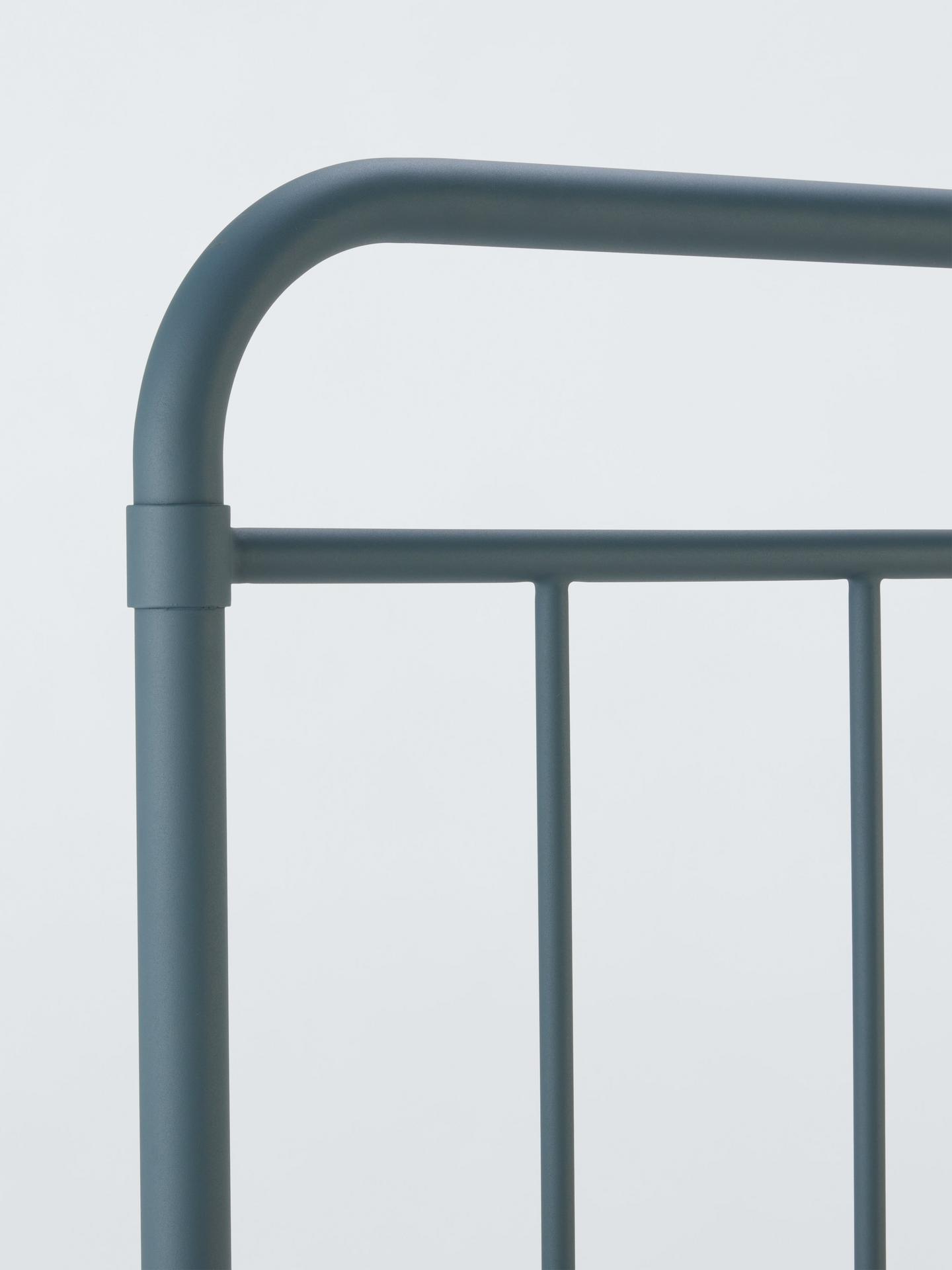 John Lewis Dorm Metal Bed Frame, Double, Blue