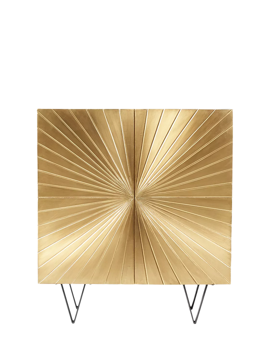 Swoon Ziggy Cabinet Brass Display Cabinet