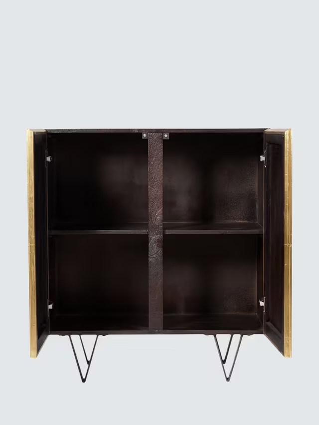 Swoon Ziggy Cabinet Brass Display Cabinet