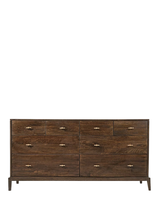 Swoon Verne 8 Drawer Chest, Dark Brown