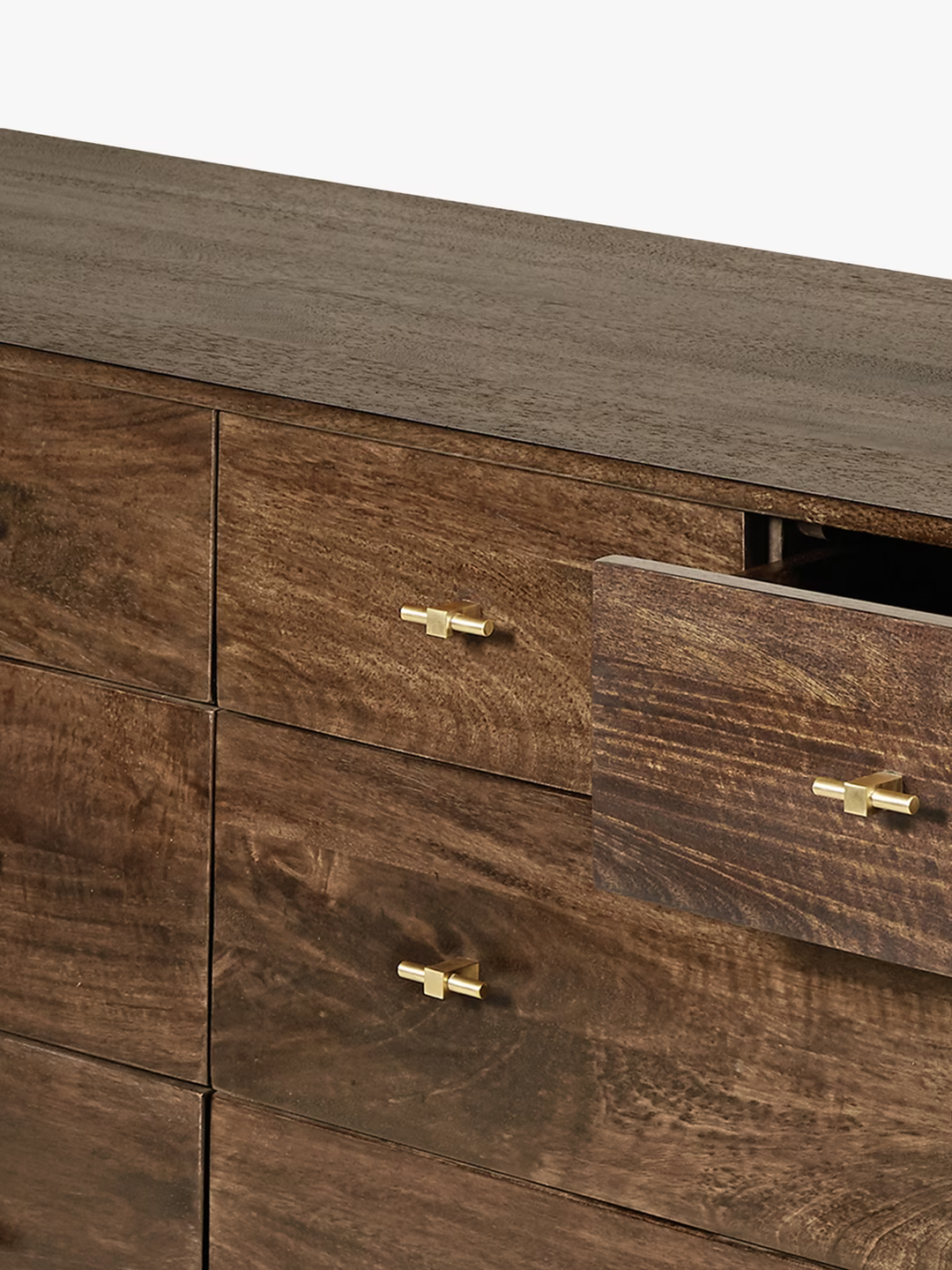 Swoon Verne 8 Drawer Chest, Dark Brown