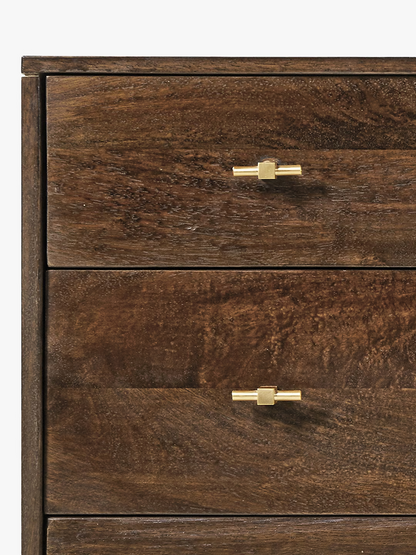 Swoon Verne 8 Drawer Chest, Dark Brown