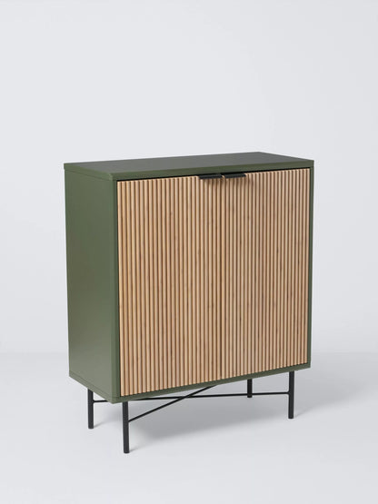 John Lewis Ridge 2 Door Cabinet  Avocado