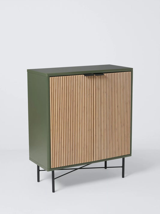 John Lewis Ridge 2 Door Cabinet  Avocado