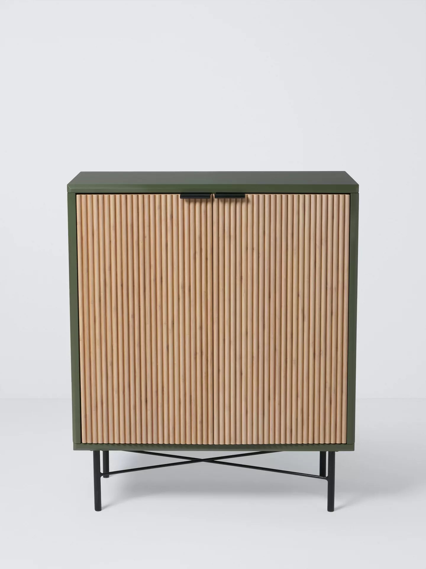 John Lewis Ridge 2 Door Cabinet  Avocado