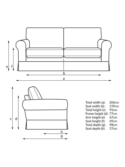 John Lewis Padstow II Large 3 Seater Sofa Aquaclean Connie Natural