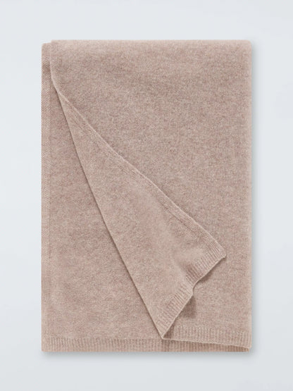 John Lewis The Ultimate Collection Cashmere Throw, Oatmeal