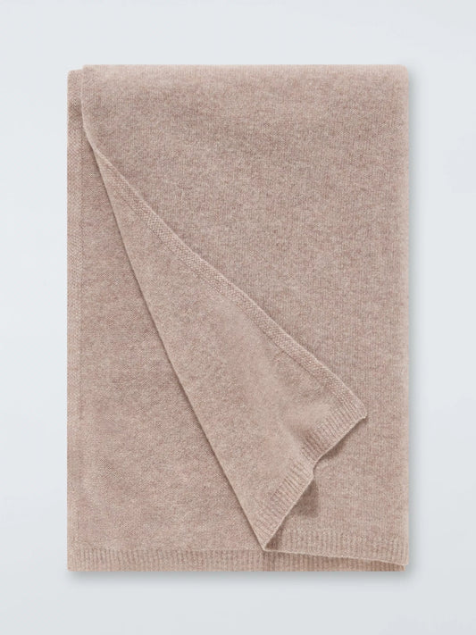 John Lewis The Ultimate Collection Cashmere Throw, Oatmeal