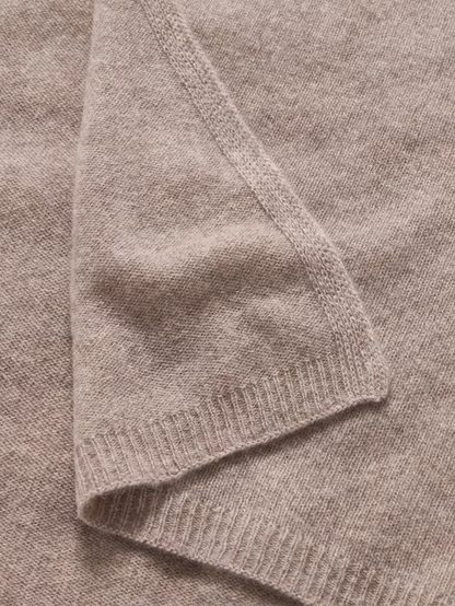 John Lewis The Ultimate Collection Cashmere Throw, Oatmeal