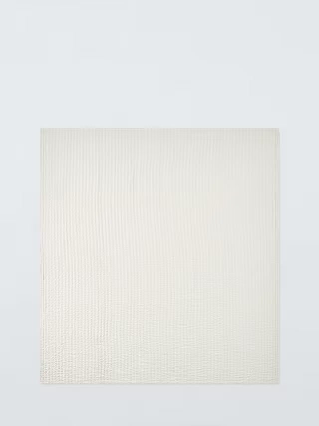 John Lewis Ruched Bedspread, Greige